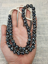 Black Dot Venetian Skunk beads African Trade Beads Authentic Antiques COLLECTION